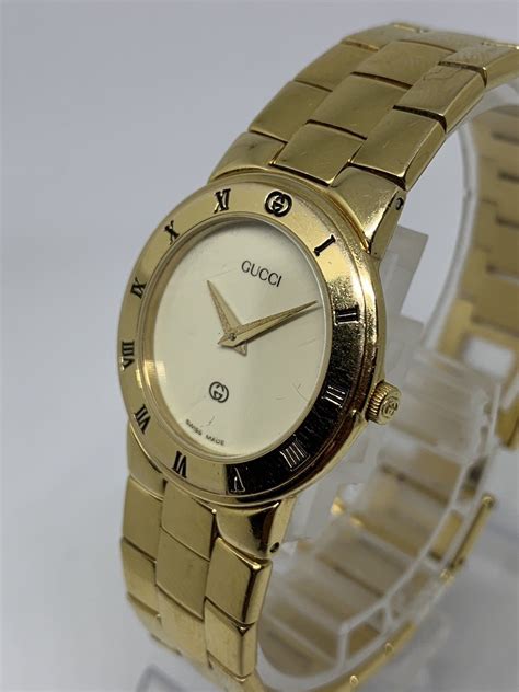 gold gucci watch ladies|vintage gold Gucci watch ladies.